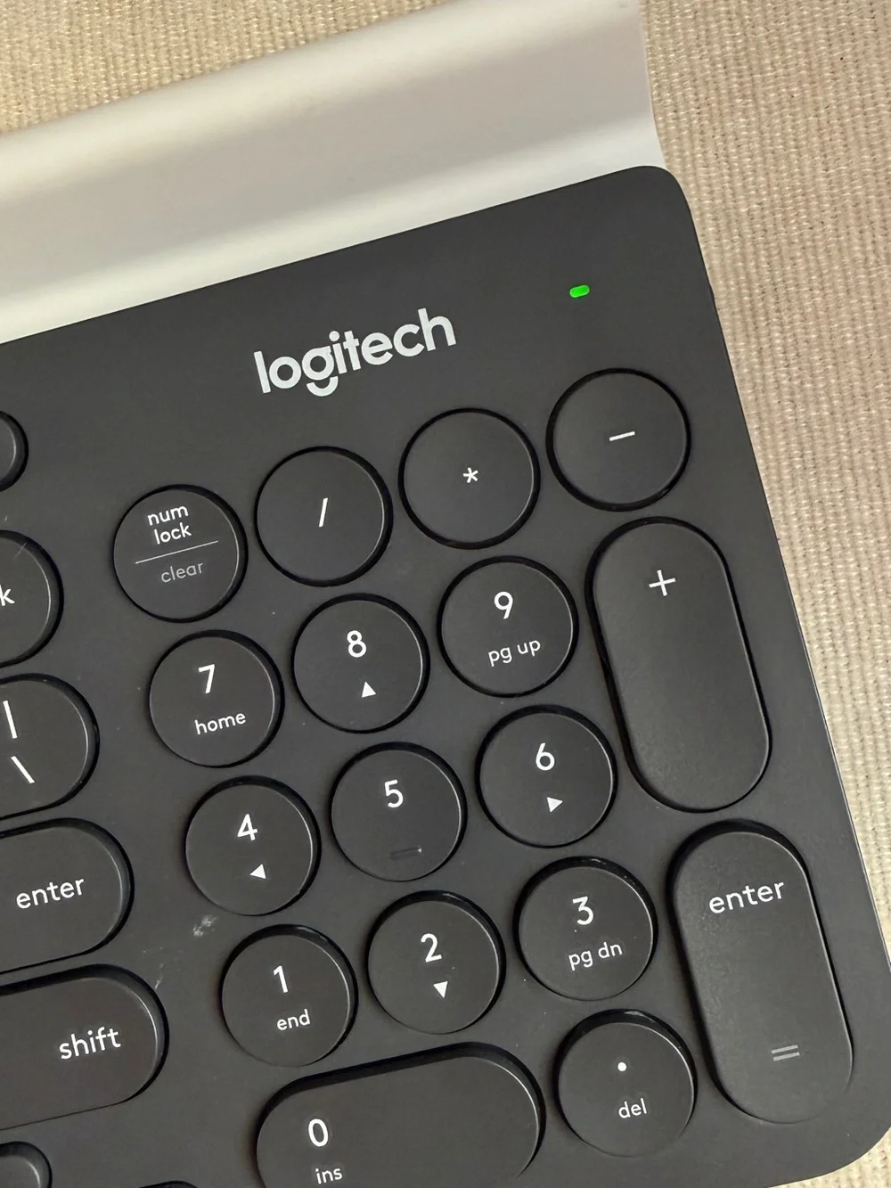 Logitech Wireless Slim Keyboard — Black and Silver